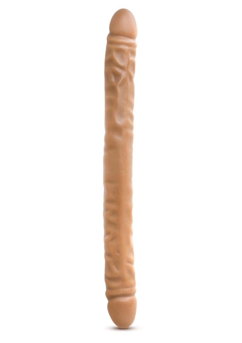 Dr. Skin Double Dildo - Brown/Mocha - 18in