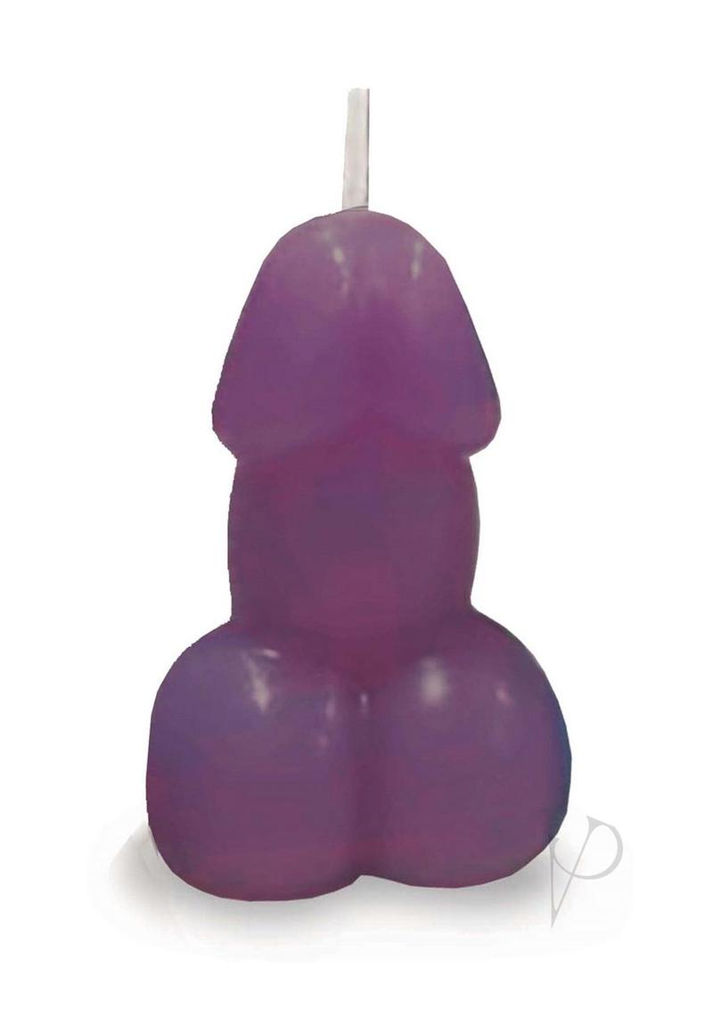 Eden's Candle Vanilla Scented Penis - Eggplant Purple/Purple