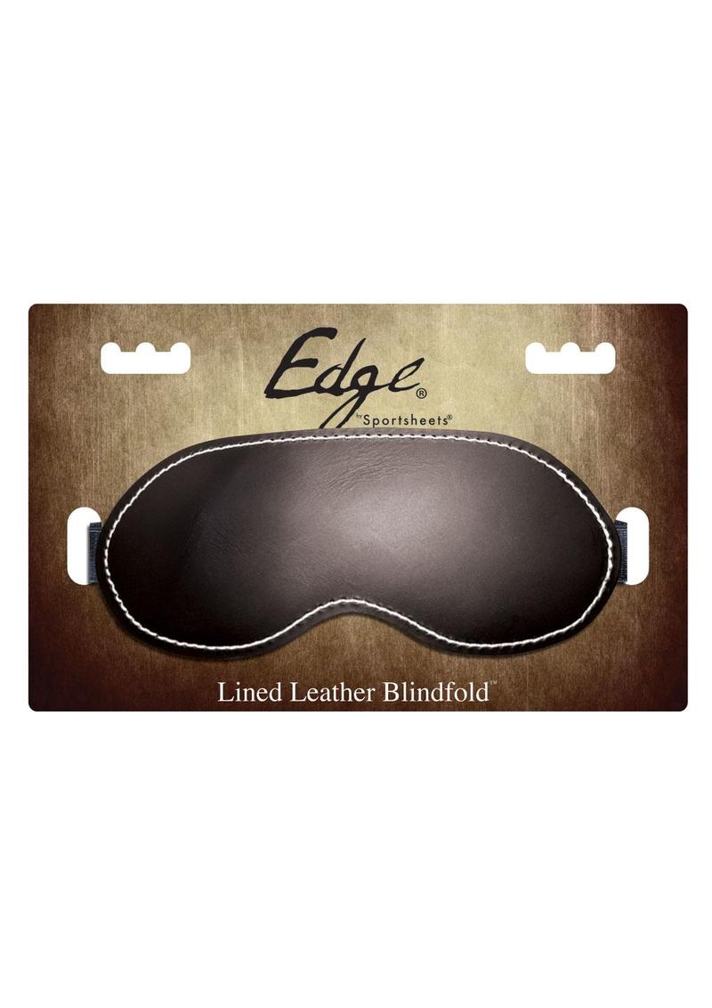 Edge Leather Blindfold - Black