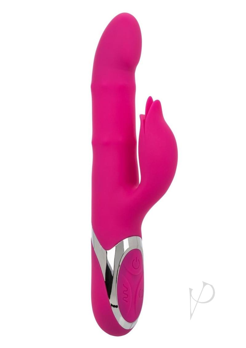 Enchanted Embrace Rechargeable Silicone Rabbit Vibrator - Pink