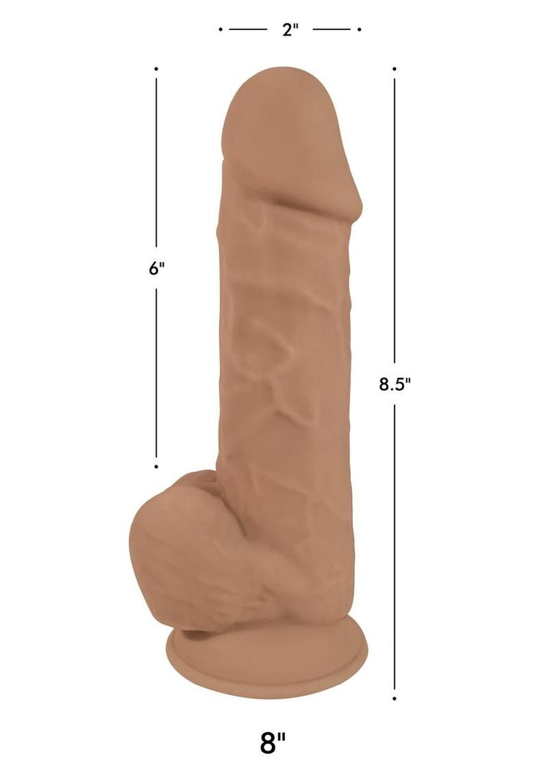 Fleshstixxx Dual Density Silicone Bendable Dong with Balls