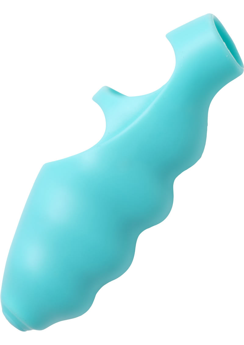 Frisky Finger Bang'her Vibrator - Blue/Teal