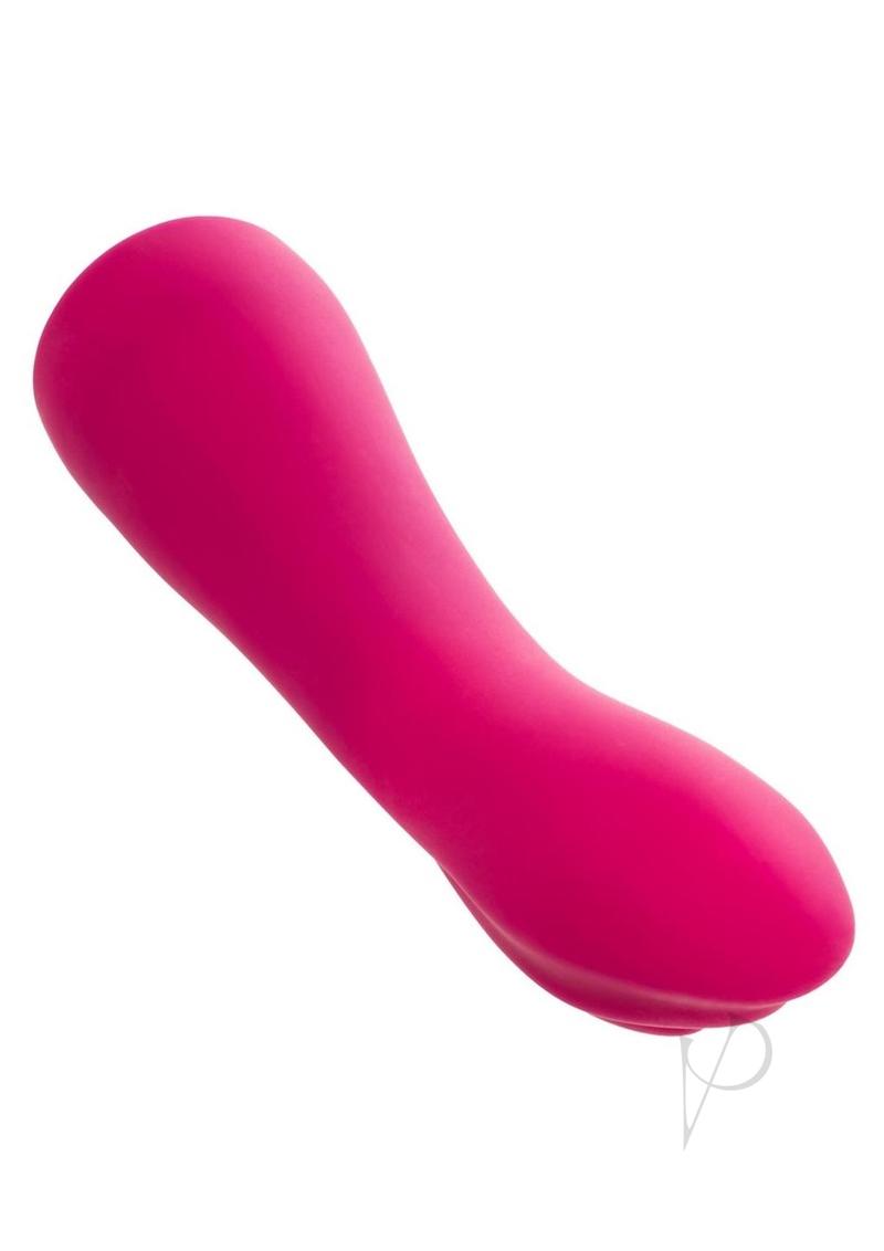 Gem Vibe Collection Curve Rechargeable Silicone G-Spot Vibtator - Pink