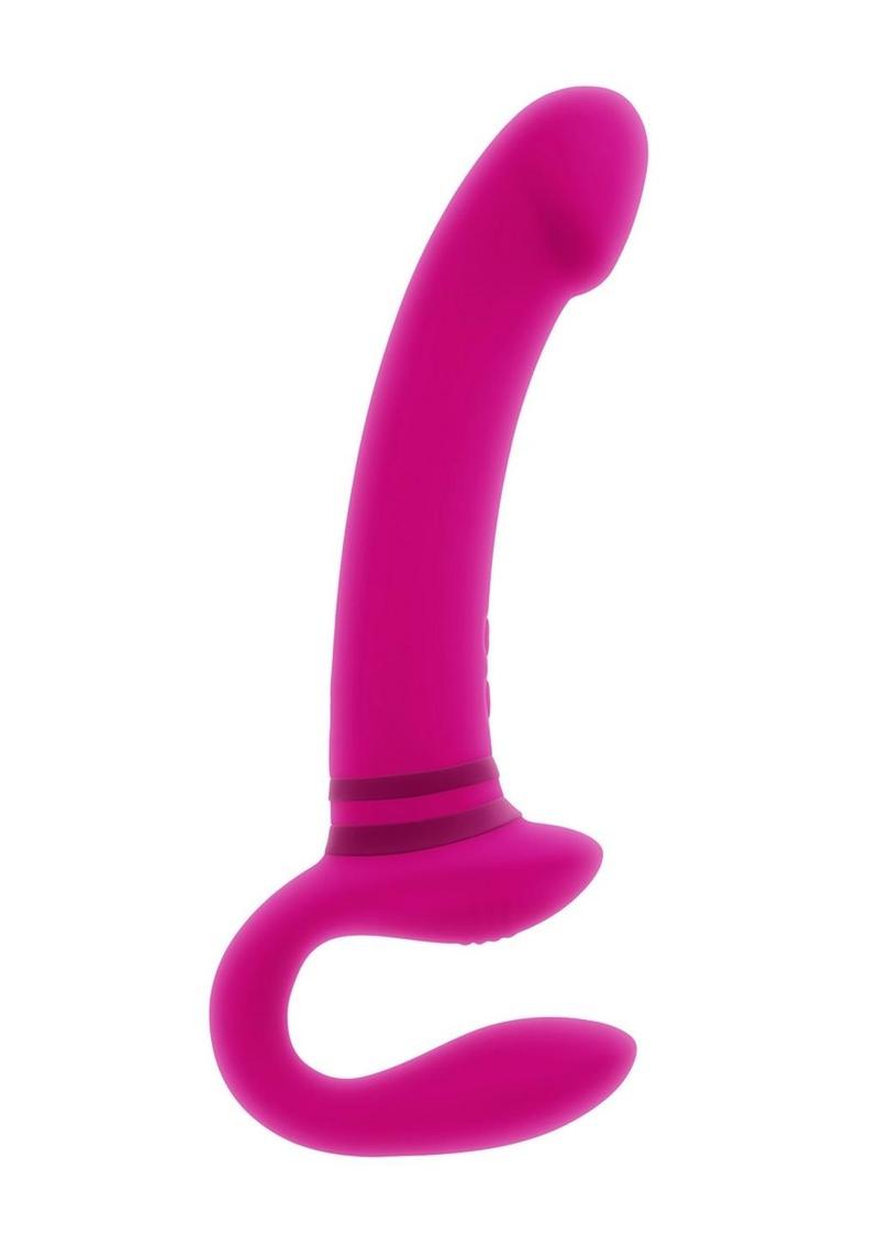 Gender X Sharing Is Caring Rechargeable Silicone Dual Vibrator - Pink