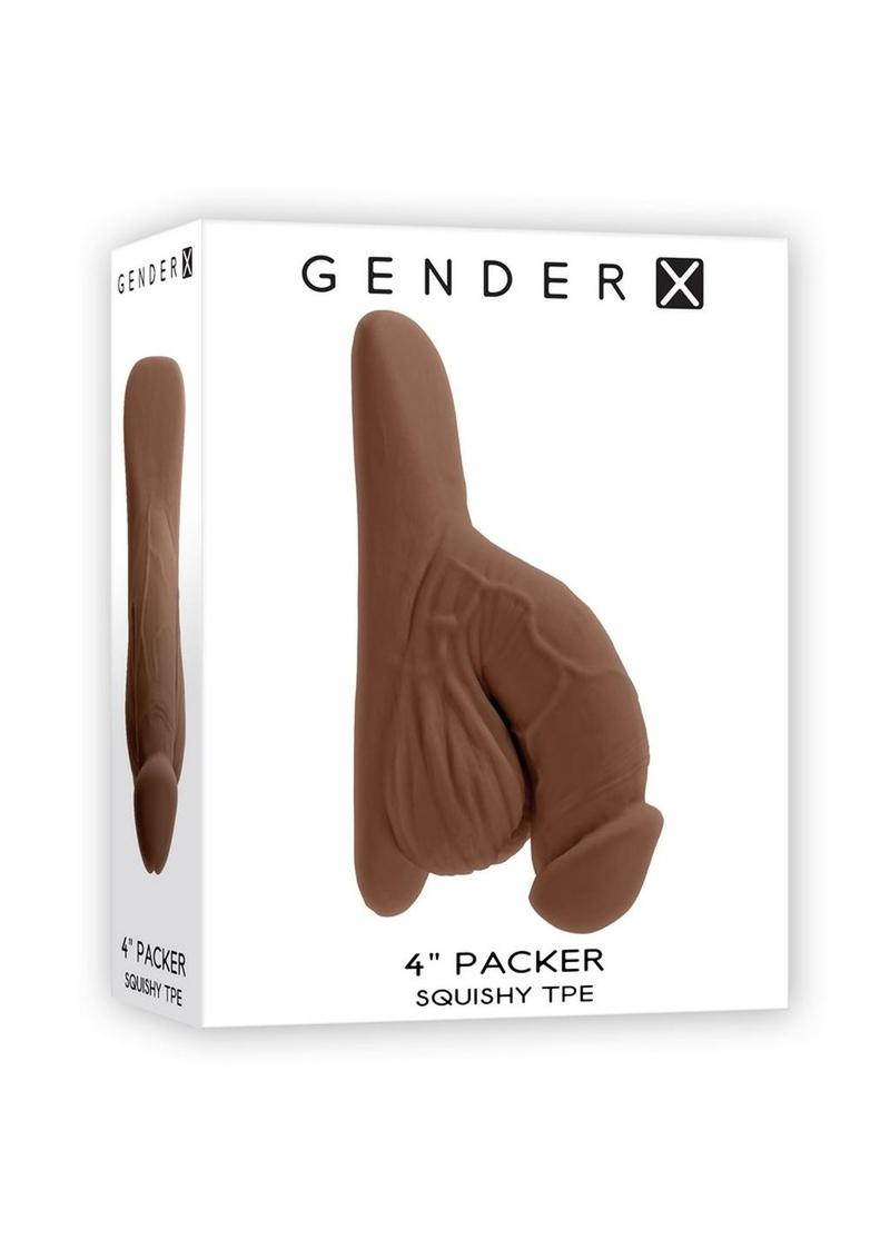 Gender X Tpe Packer Dildo - Chocolate - 4in