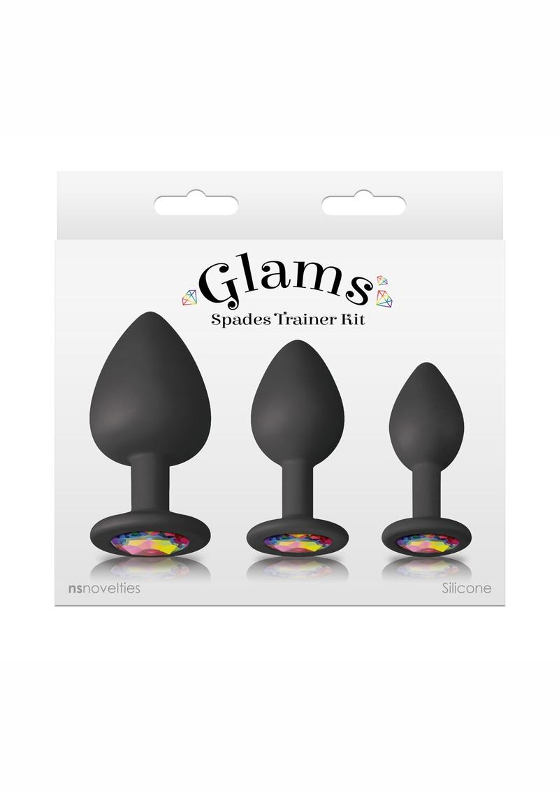 Glams Spades Trainer Kit Silicone Plugs - Black - 3pc