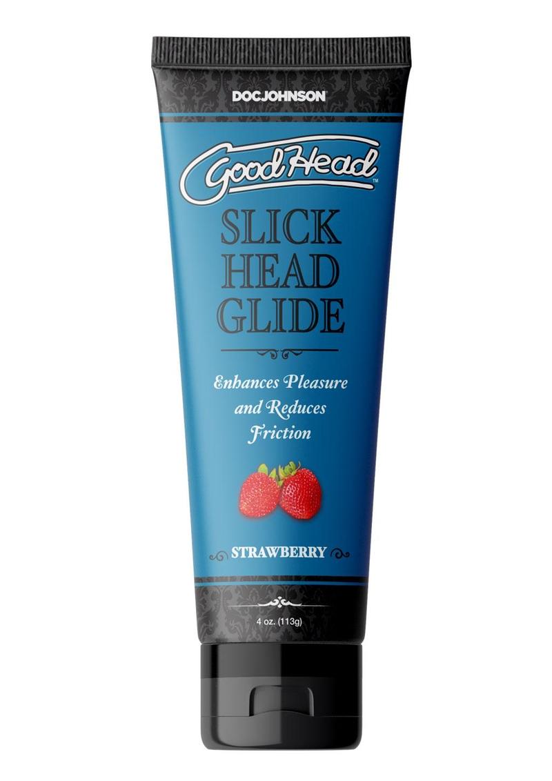 Goodhead Slick Head Glide Water Based Flavored Lubricant Strawberry - 4oz