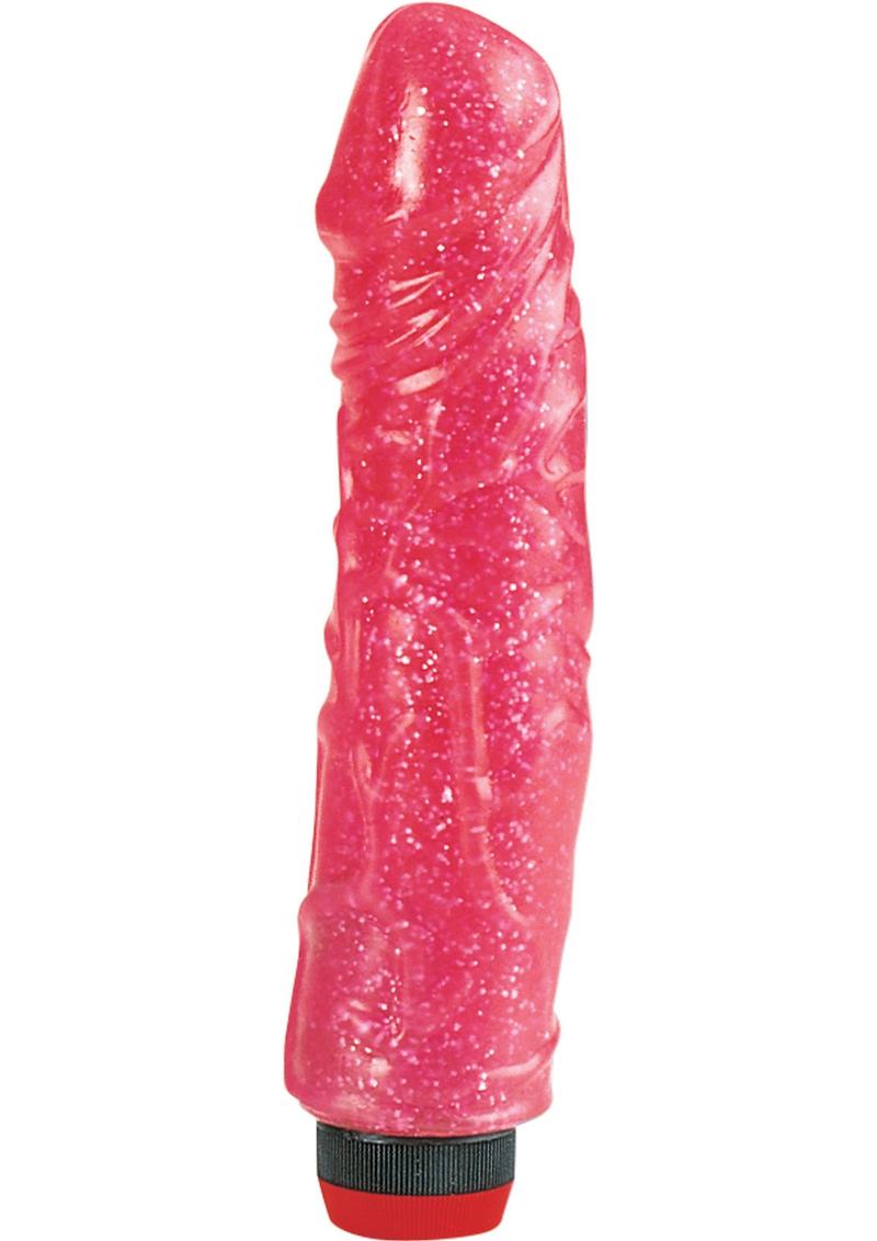 Hot Pinks Devil Dick Vibrating Dildo - Pink - 8in