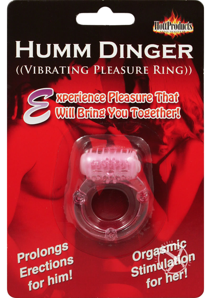 Humm Dinger Vibrating Cockring - Magenta/Pink