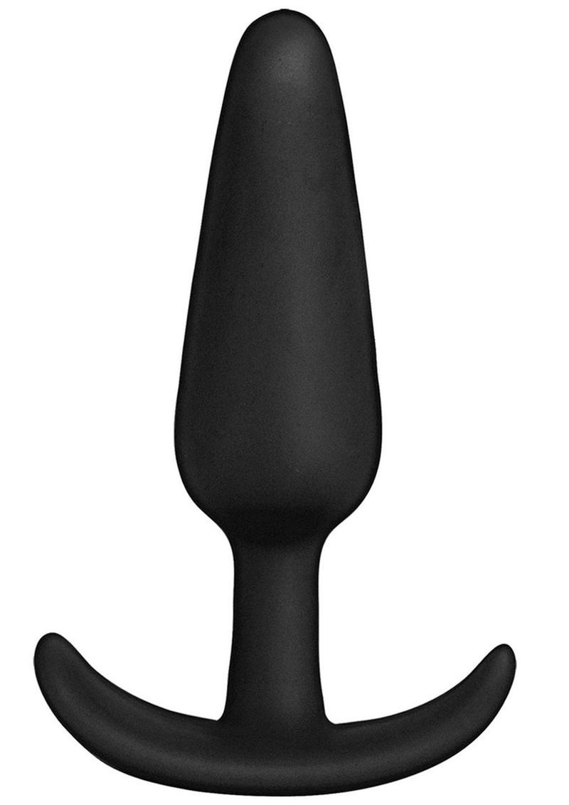 In A Bag Silicone Anal Plug - Black - 5in