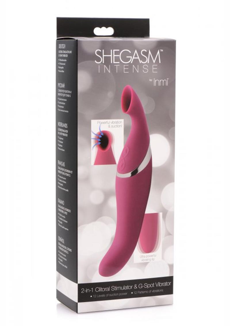 Inmi Shegasm Intense 2-In-1 Clit Stimulator and G-Spot Vibrator - Purple