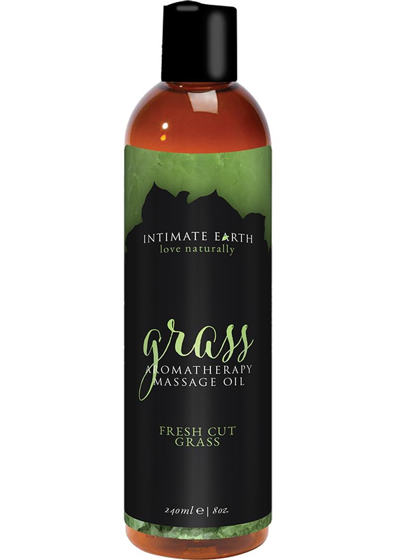 Intimate Earth Grass Aromatherapy Massage Oil Fresh Cut Grass - 8oz