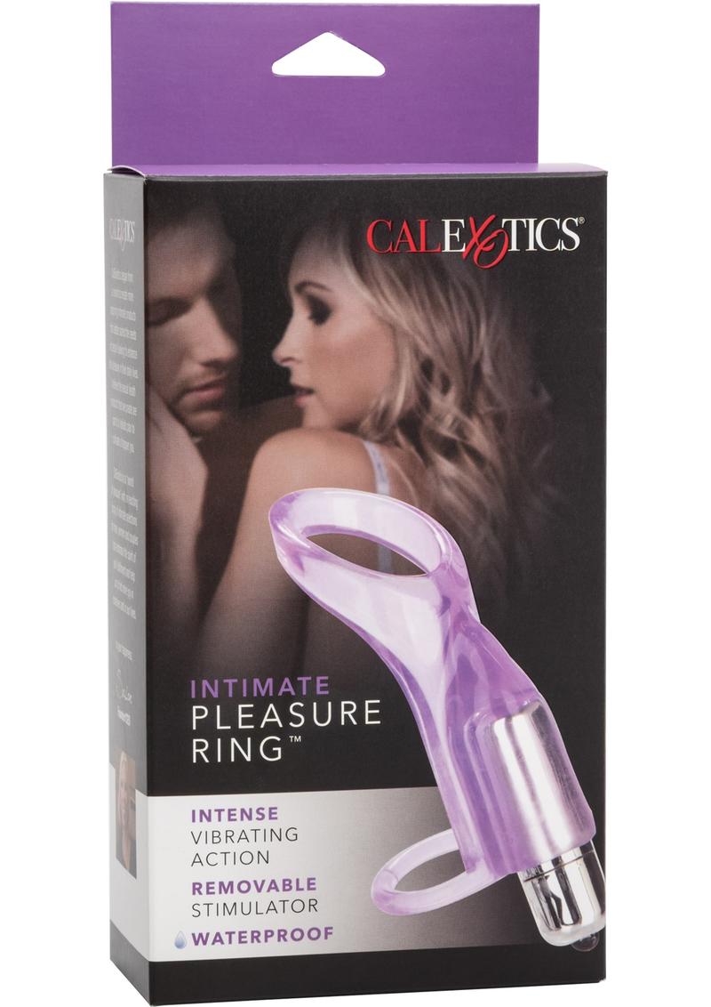 Intimate Pleasure Ring Vibrating Cock Ring - Purple