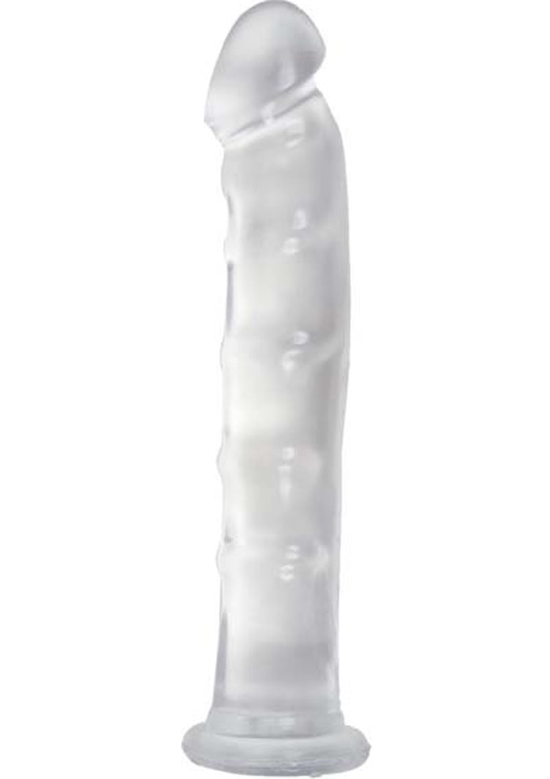 Jelly Jewels Dildo - Clear - 8in