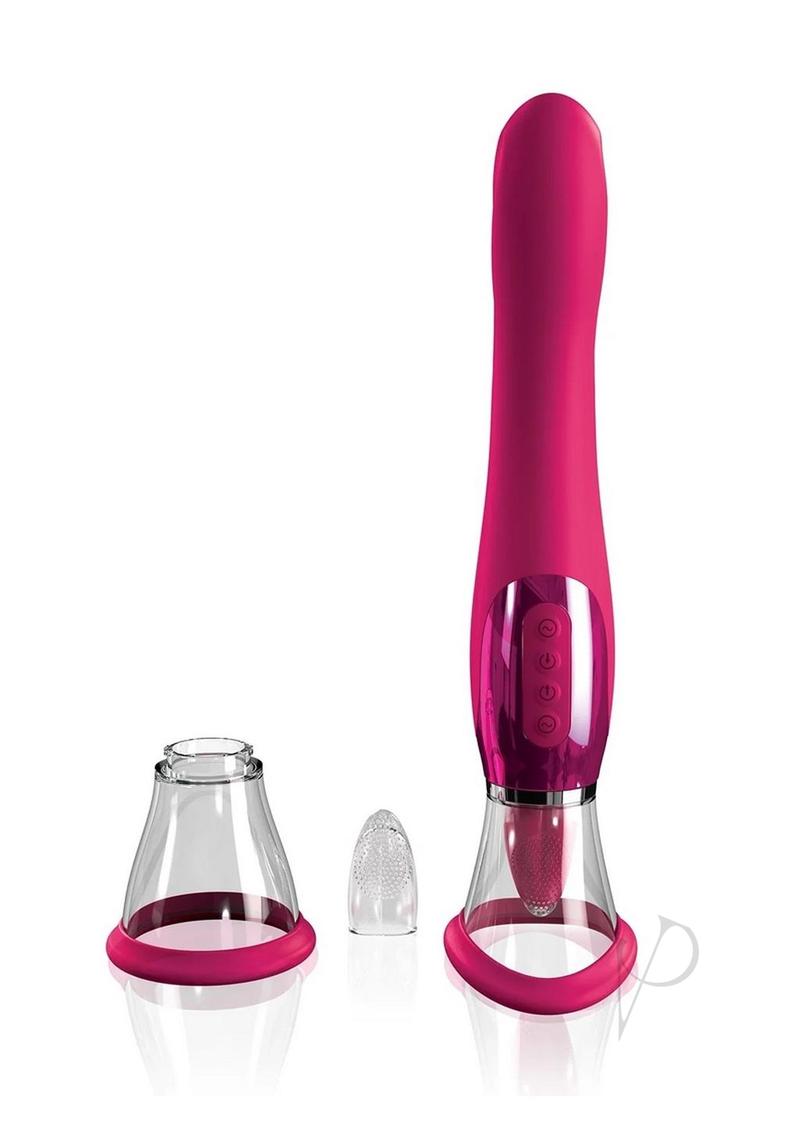 Jimmyjane Apex Rechargeable Silicone Dual Vibrator - Pink