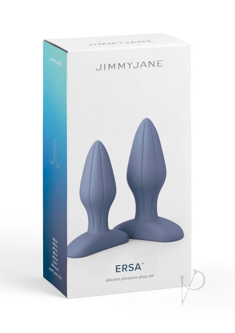 Jimmyjane Ersa Silicone Plug - Blue - Set