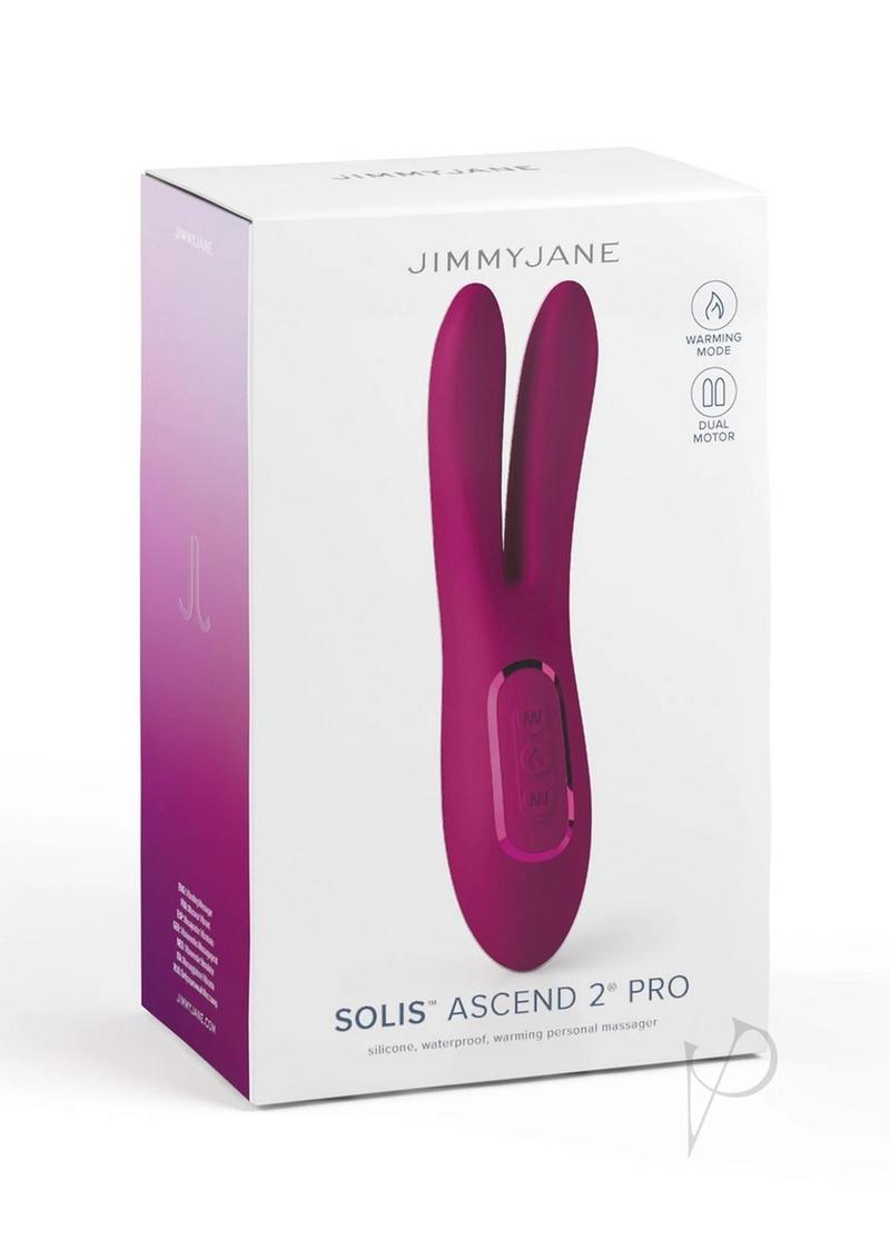 Jimmyjane Solis Ascend 2 Pro Rechargeable Silicone Warming Vibrator - Purple