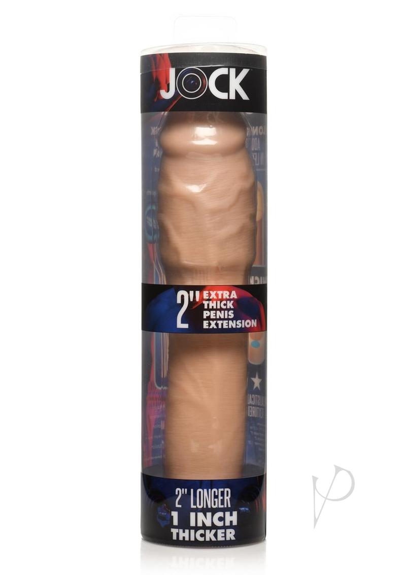 Jock Extra Thick Penis Extension Sleeve - Vanilla - 2in