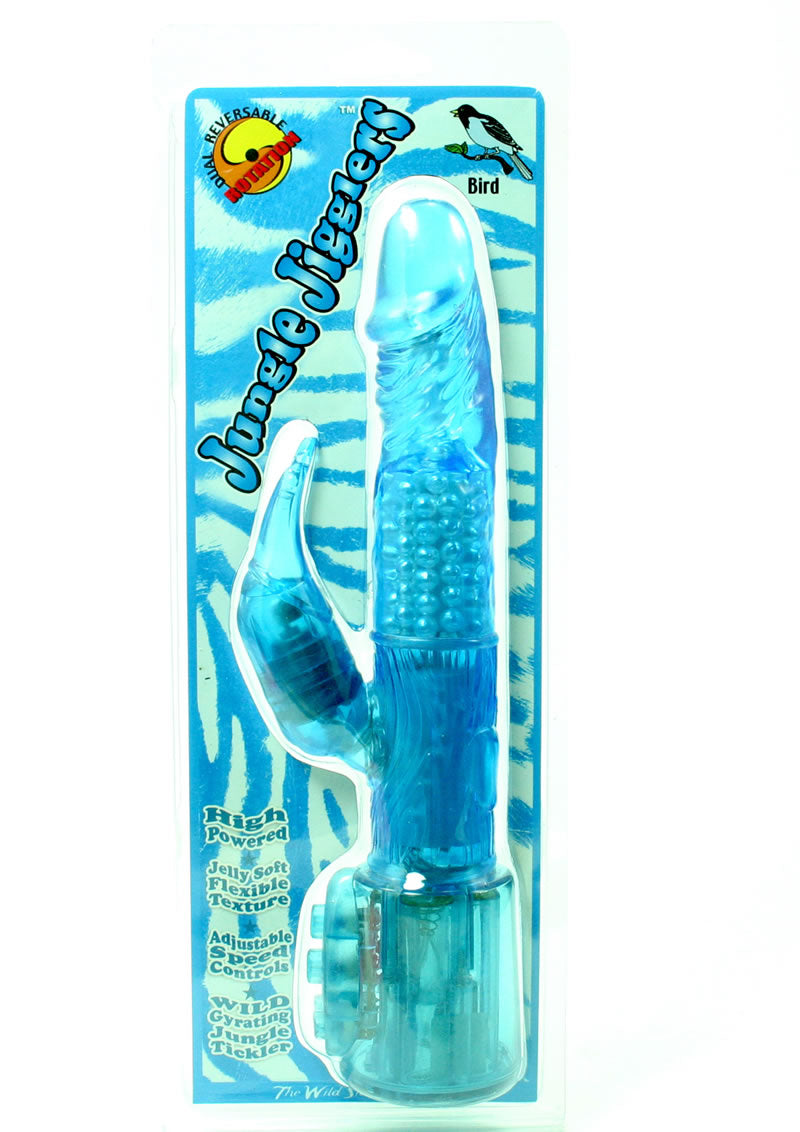 Jungle Jiggler Bird Rabbit Vibrator - Blue