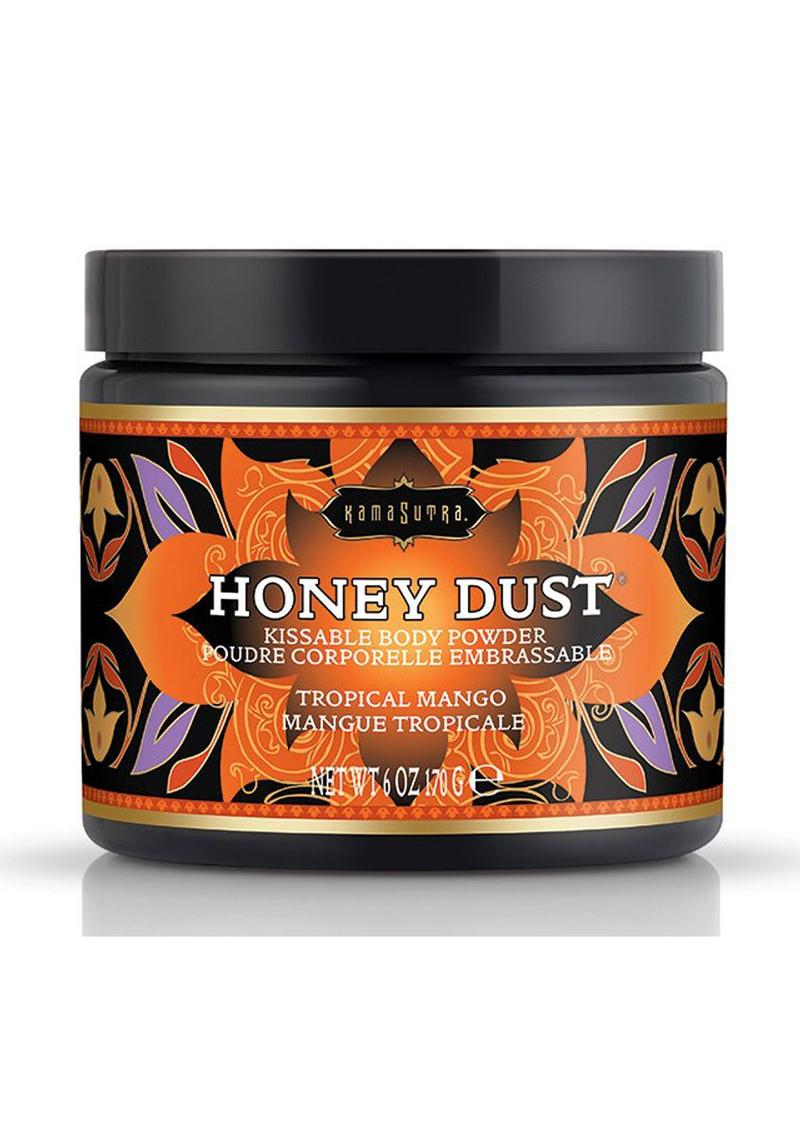 Kama Sutra Honey Dust Kissable Body Powder Tropical Mango - 6oz