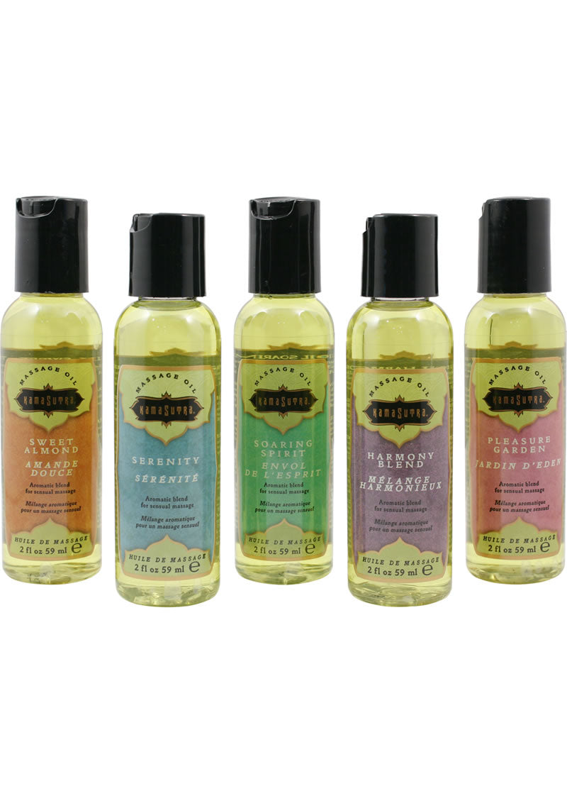 Kama Sutra Massage Tranquility Kit - 2oz - 5 Bottles