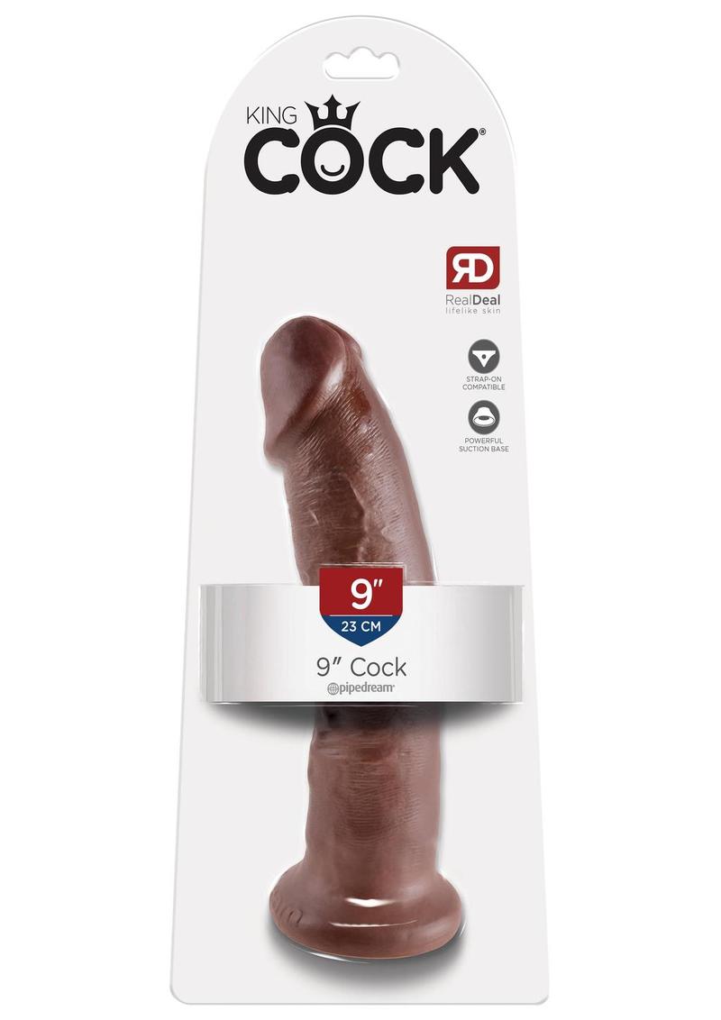 King Cock Dildo - Chocolate - 9in