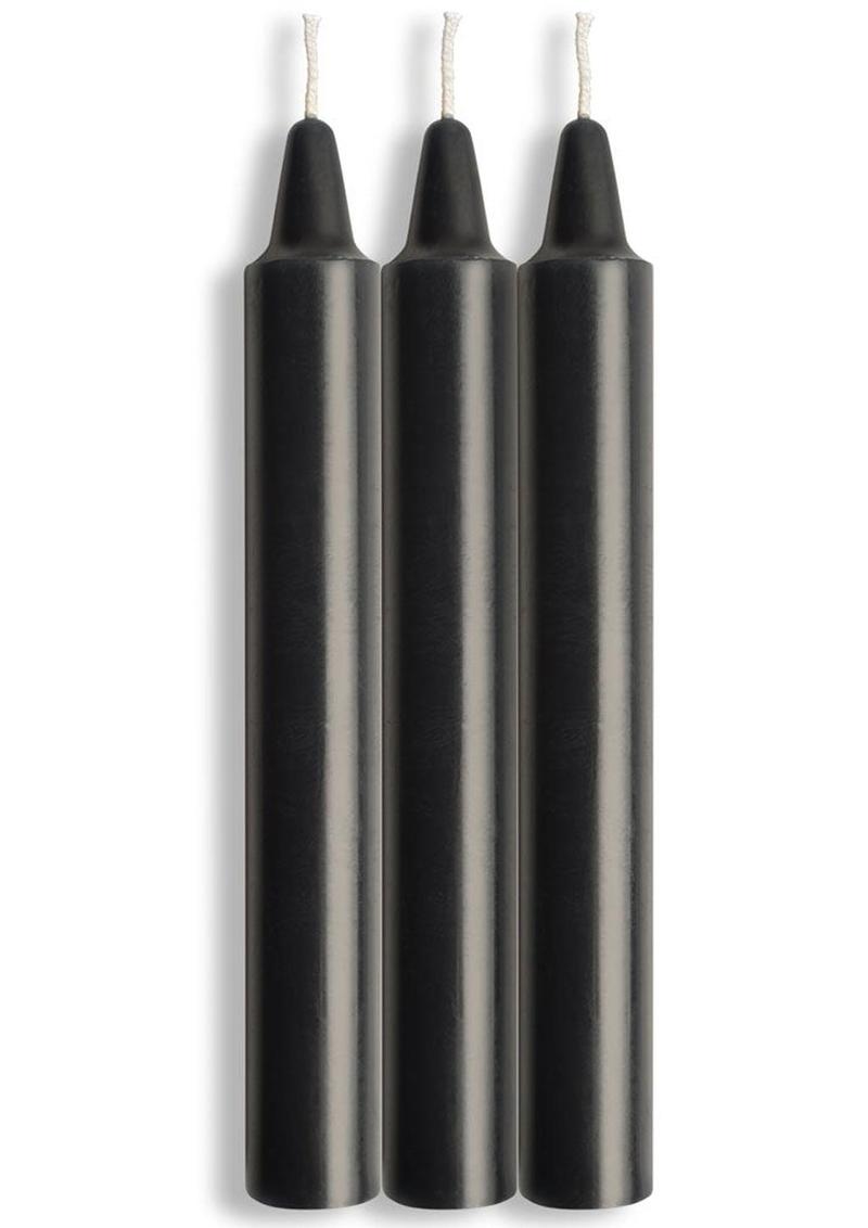 Lacire Drip Pillar Candles - Black