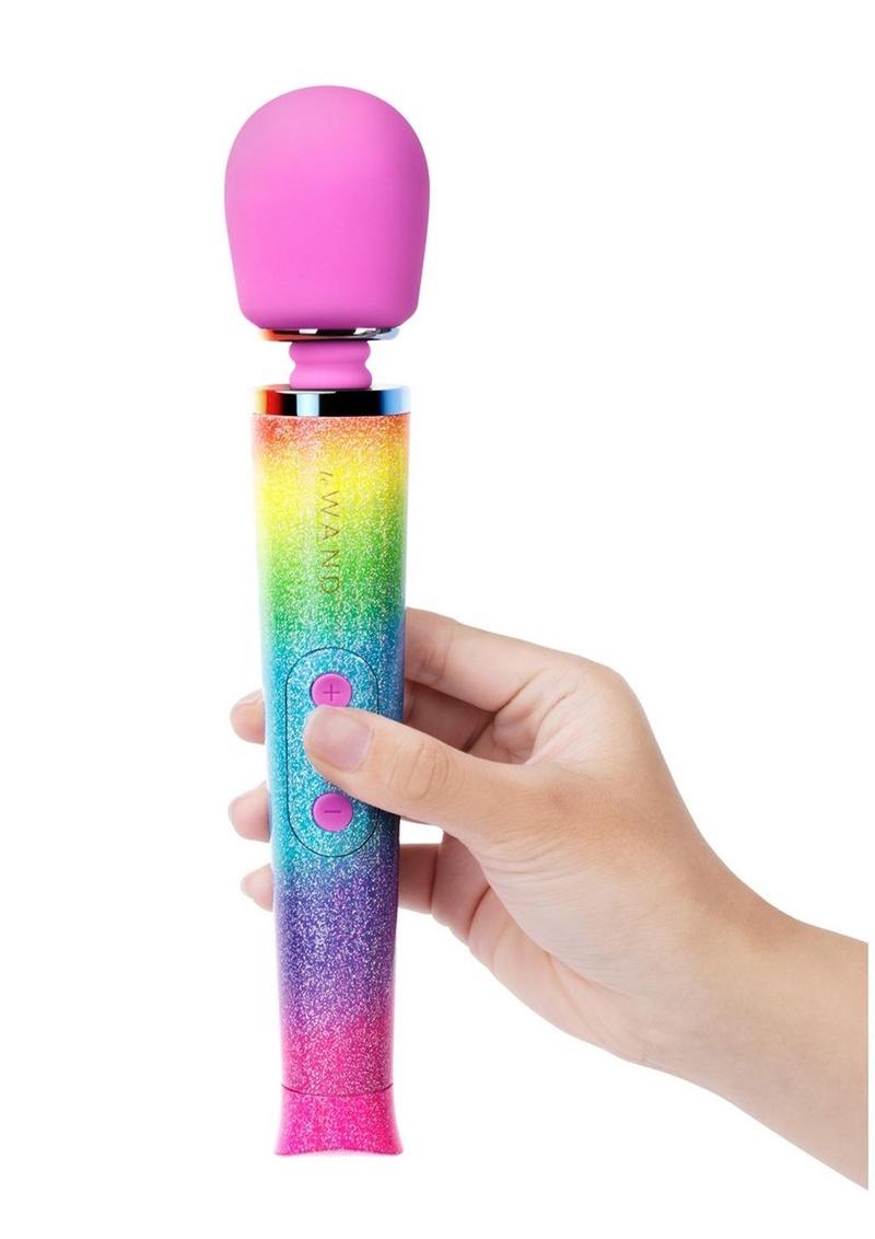 Le Wand All That Glimmers Petite Massager - Rainbow Ombre