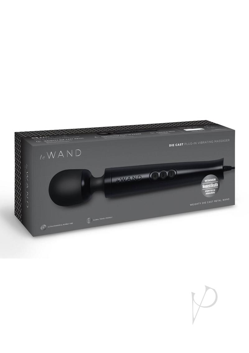 Le Wand Diecast Petite Plug-In Massager - Black