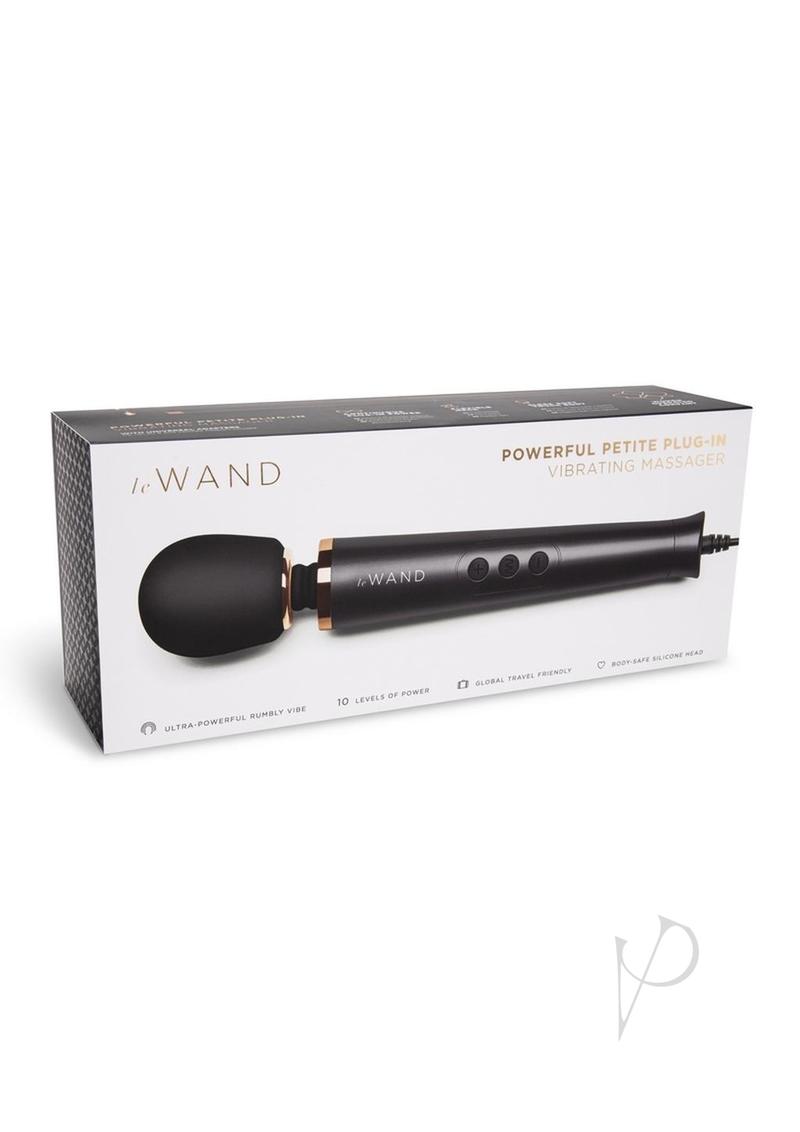 Le Wand Powerful Petite Plug-In Massager - Black