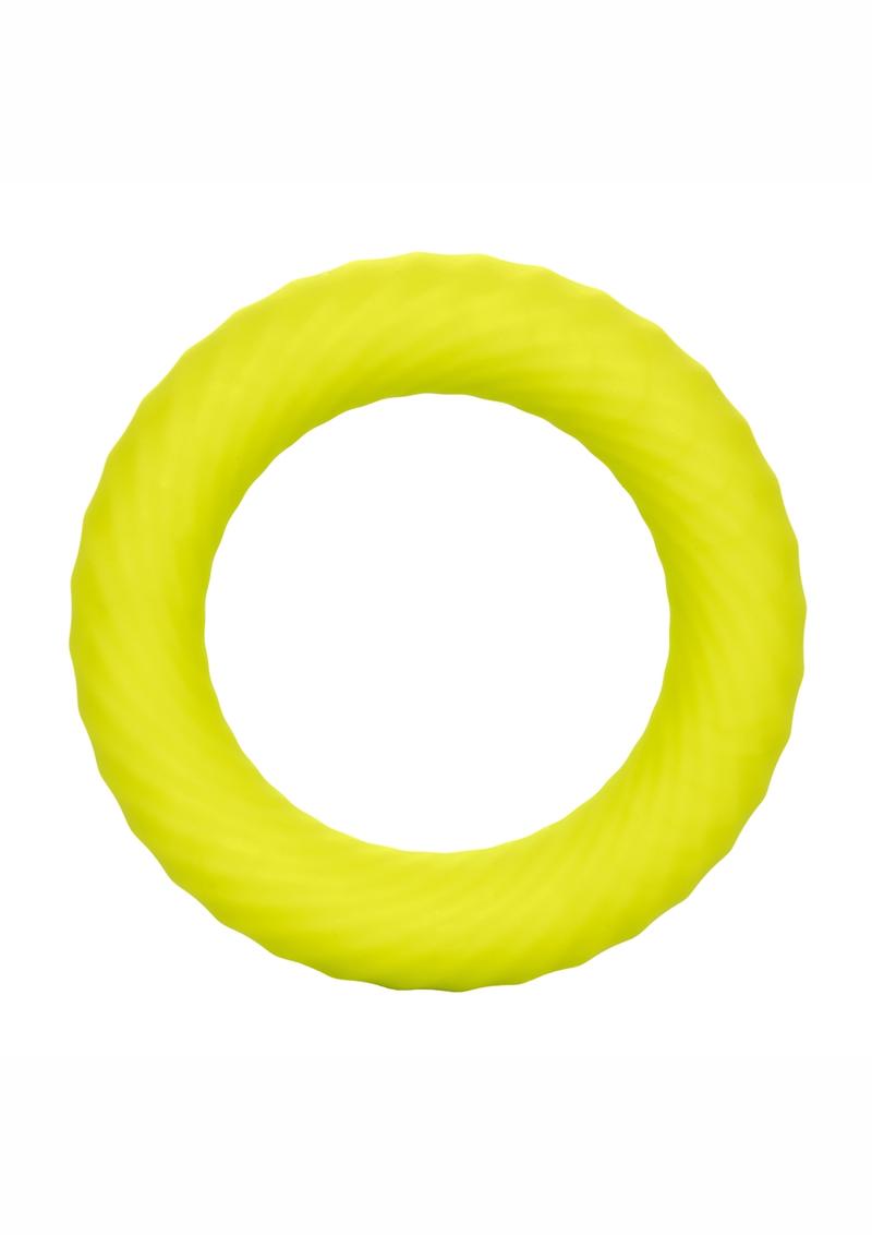 Link Up Ultra-Soft Edge Silicone Cock Ring - Yellow