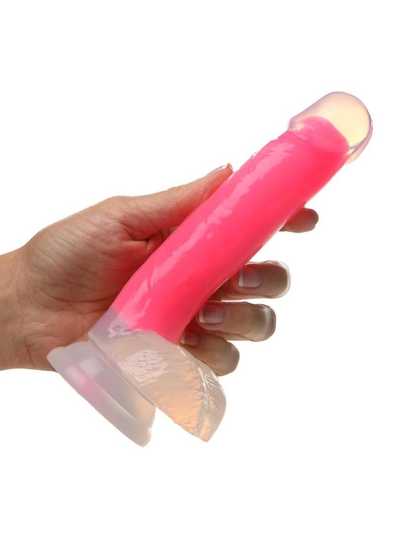 Lollicock Glow In The Dark Silicone Dildo with Balls