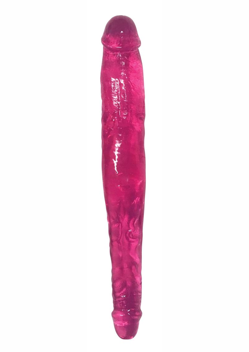 Lollicock Sweet Slim Stick Double Dong - Cherry - 13in