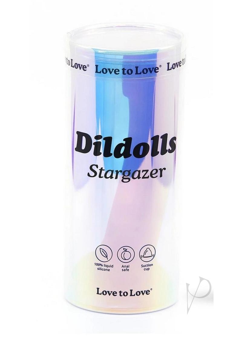 Love to Love Dildolls Stargazer Silicone Dildo - Multicolor/Rainbow