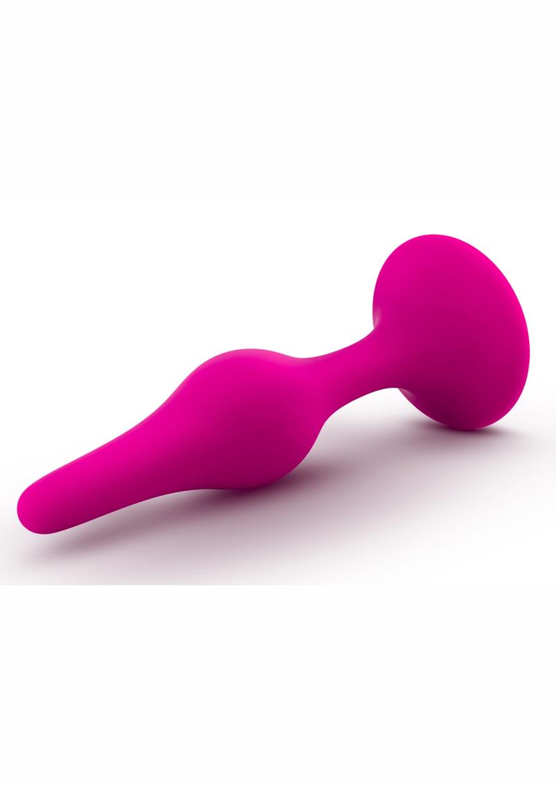 Luxe Beginner Plug Silicone Butt Plug - Pink - Small