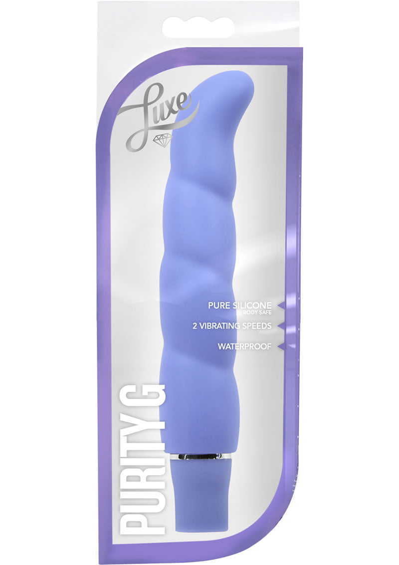 Luxe Purity G Silicone G-Spot Vibrator - Periwinkle/Purple