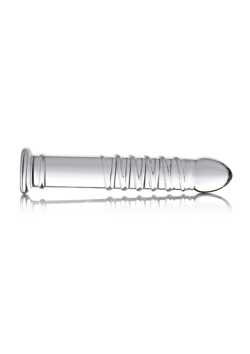 Master Series Behemoth Ribbed XL Dildo 12.25in - Glass