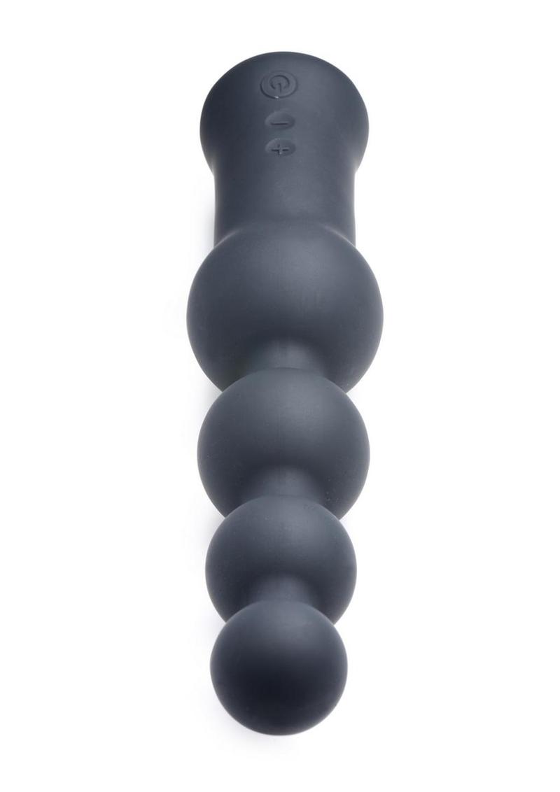 Master Series Deluxe Voodoo Beads 10x Silicone Rechargeable Vibrating Anal Beads