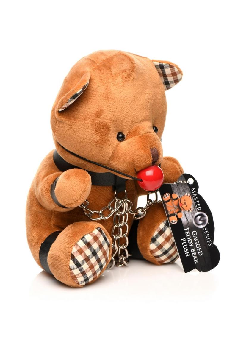 Master Series Gagged Plush Teddy Bear - Brown