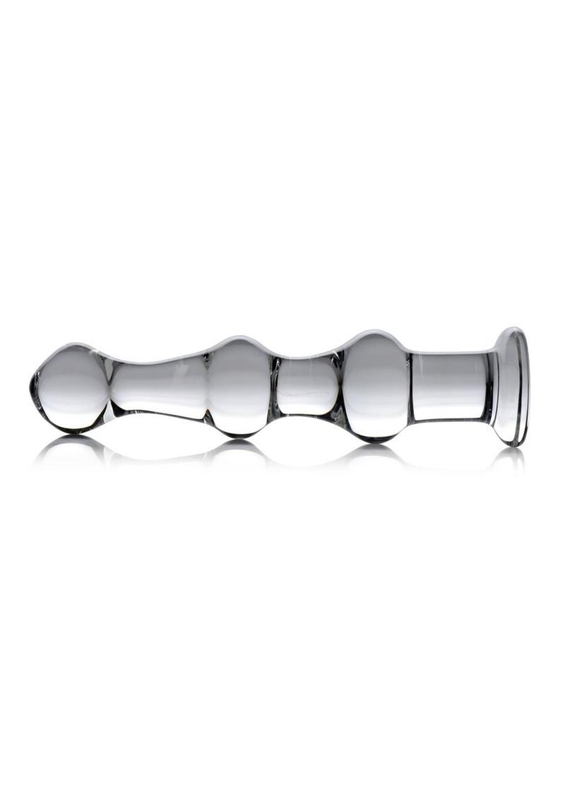 Master Series Mammoth 3 Bumps Glass 10.25in Dildo