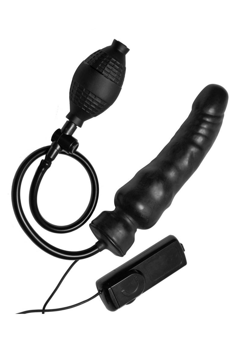 Master Series Ravage Vibrating Inflatable 7.5in Dildo