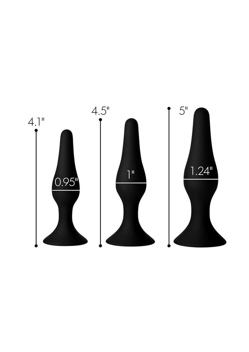 Master Series Triple Spire Tapered Silicone Anal Trainer