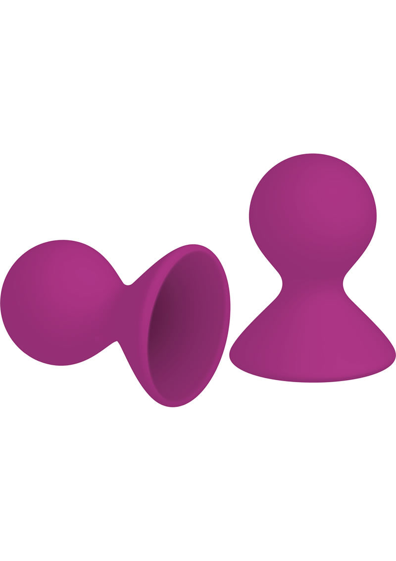 ME YOU US Dual Masseuse Silicone Nipple Suckers - Purple