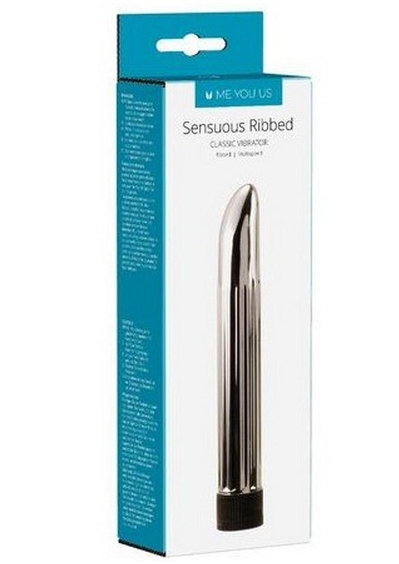 ME YOU US Sensuous Ribbed Vibrator - Silver