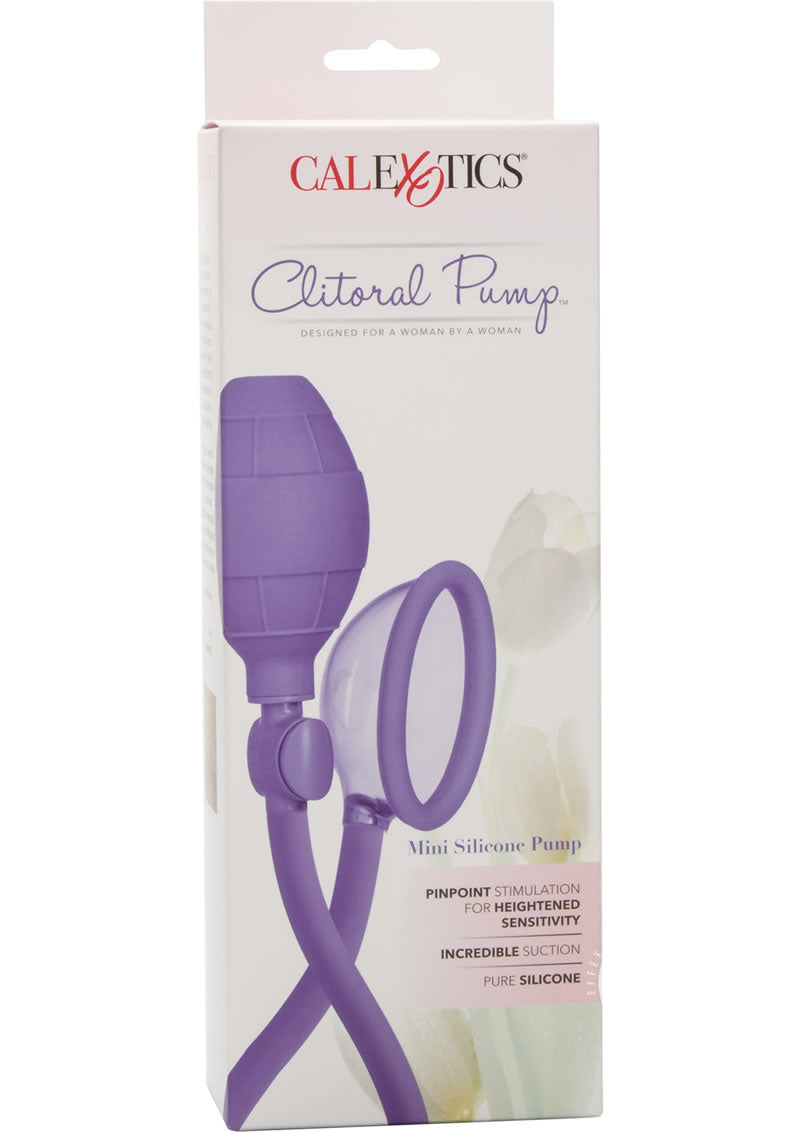 Mini Silicone Clitoral Pump - Purple