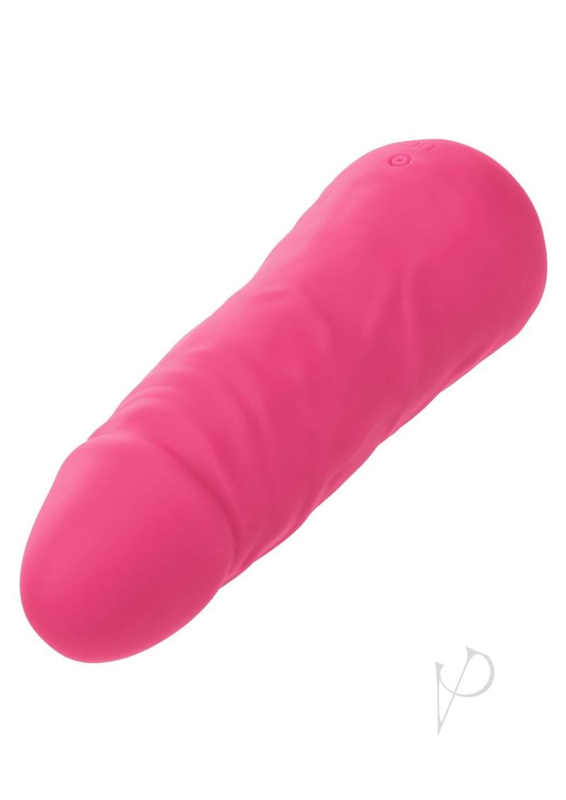 Mini Vibrating Studs Rechargeable Silicone Vibrator - Pink