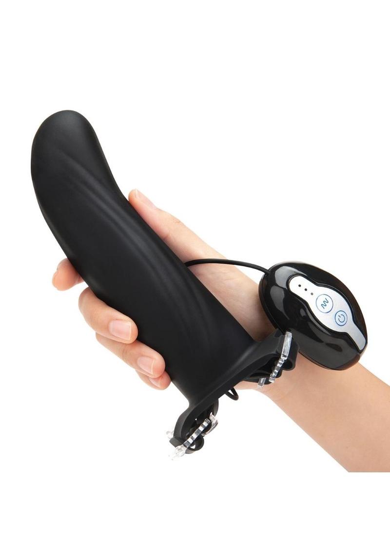 Mojo Ghia Silicone Vibrating Adjustable Male Harness Dildo with Remote Control