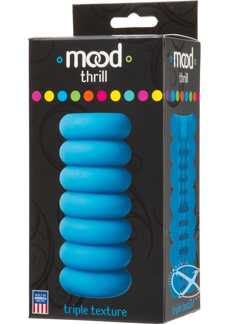 Mood Thrill Ultraskyn Masturbator - Blue