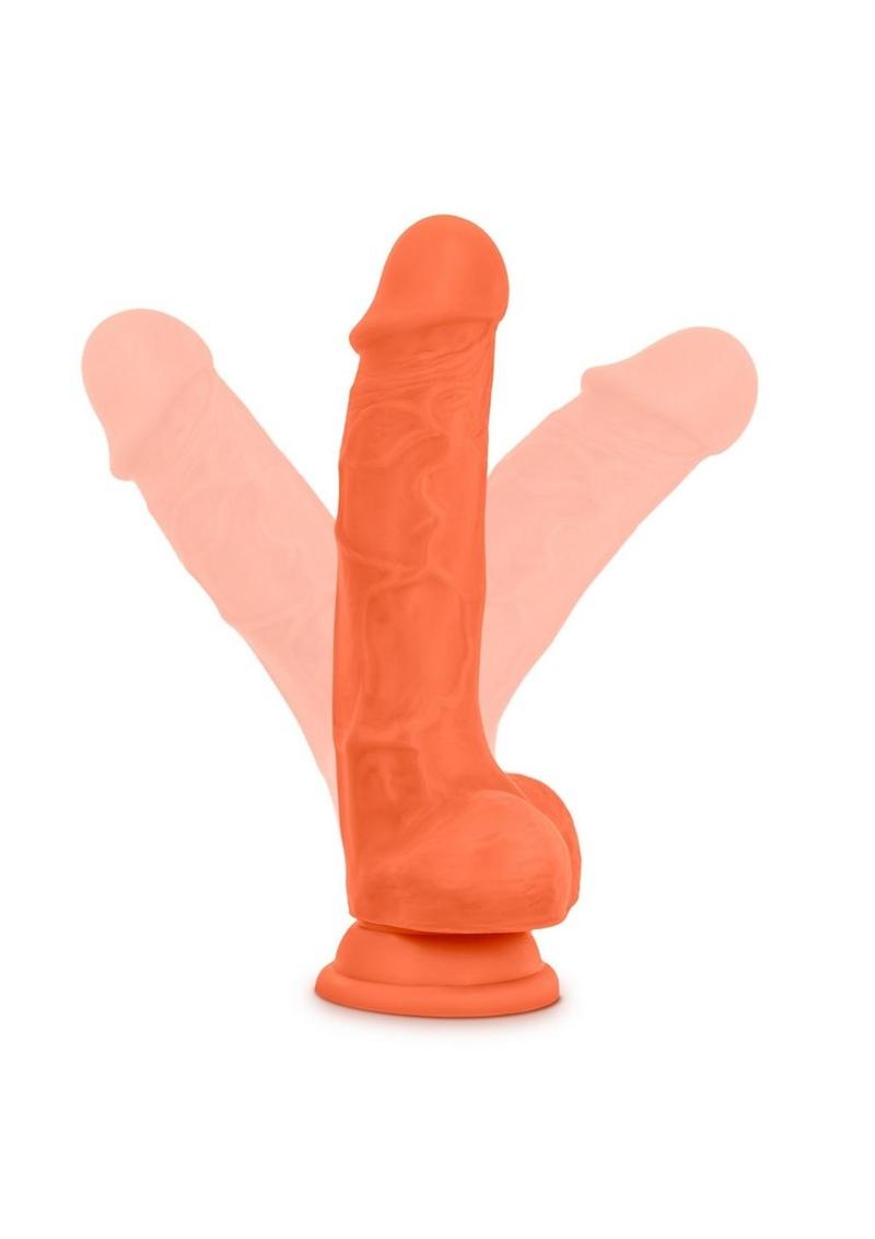 Neo Elite Silicone Dual Density Dildo with Balls