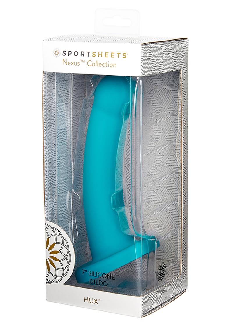 Nexus Collection By Sportsheets Hux Silicone Dildo - Green - 7in